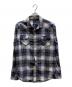 DIESEL（ディーゼル）の古着「ウエスタンシャツ」｜グレー×ネイビー