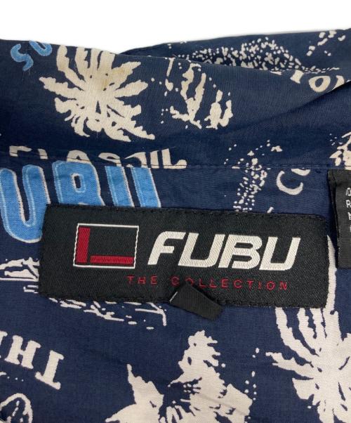 FUBU（フブ）FUBU (フブ) 半袖シルクシャツ ネイビー サイズ:3ＸＬの古着・服飾アイテム