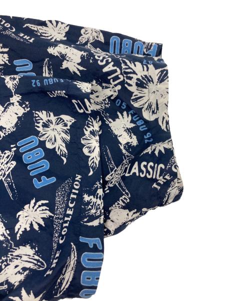 FUBU（フブ）FUBU (フブ) 半袖シルクシャツ ネイビー サイズ:3ＸＬの古着・服飾アイテム