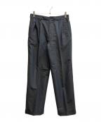 COMME des GARCONS HOMME DEUXコムデギャルソン オム ドゥ）の古着「モヘヤ2タックスラックス / DP-51012M」｜グレー