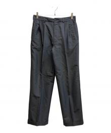 COMME des GARCONS HOMME DEUX（コムデギャルソン オム ドゥ）の古着「モヘヤ2タックスラックス / DP-51012M」｜グレー