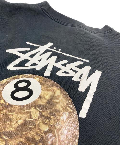 stussy（ステューシー）stussy (ステューシー) 8ボールプリントスウェット グレー サイズ:Lの古着・服飾アイテム