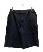 COMME des GARCONS HOMME DEUXコムデギャルソン オム ドゥ）の古着「エステルサージ製品染加工ハーフパンツ  / DO-P047」｜ブラック