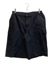 COMME des GARCONS HOMME DEUX（コムデギャルソン オム ドゥ）の古着「エステルサージ製品染加工ハーフパンツ  / DO-P047」｜ブラック
