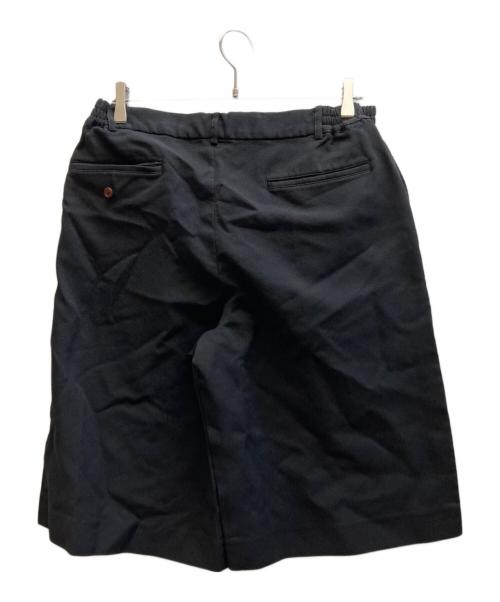 COMME des GARCONS HOMME DEUX（コムデギャルソン オム ドゥ）COMME des GARCONS HOMME DEUX (コムデギャルソン オム ドゥ) エステルサージ製品染加工ハーフパンツ  / DO-P047 ブラック サイズ:Lの古着・服飾アイテム