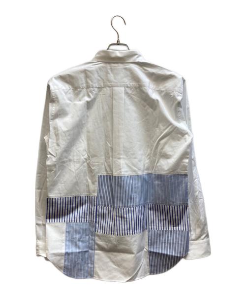 COMME des GARCONS HOMME DEUX（コムデギャルソン オム ドゥ）COMME des GARCONS HOMME DEUX (コムデギャルソン オム ドゥ) ストライプ切替シャツ / DQ-B036 ホワイト サイズ:Mの古着・服飾アイテム