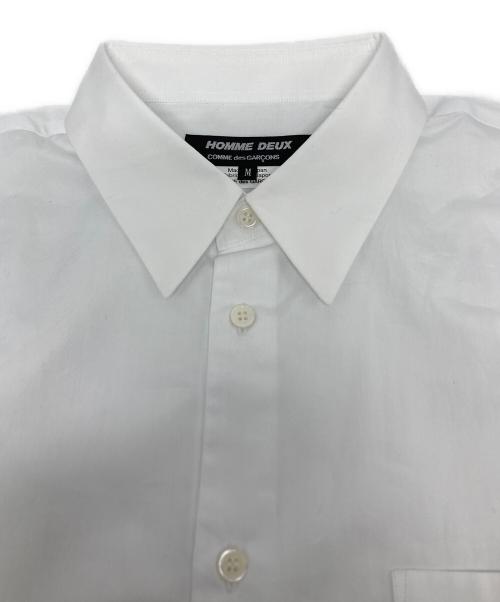 COMME des GARCONS HOMME DEUX（コムデギャルソン オム ドゥ）COMME des GARCONS HOMME DEUX (コムデギャルソン オム ドゥ) ストライプ切替シャツ / DQ-B036 ホワイト サイズ:Mの古着・服飾アイテム