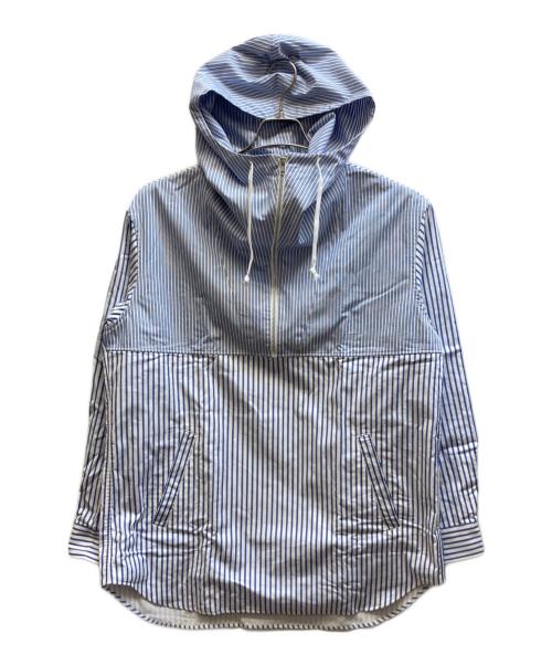 COMME des GARCONS HOMME DEUX（コムデギャルソン オム ドゥ）COMME des GARCONS HOMME DEUX (コムデギャルソン オム ドゥ) ストライプアノラックパーカー / DQ-B021 ブルー サイズ:Mの古着・服飾アイテム