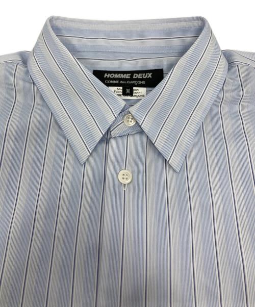 COMME des GARCONS（コムデギャルソン）COMME des GARCONS (コムデギャルソン) ストライプシャツ / DQ-B037 ブルー サイズ:Mの古着・服飾アイテム