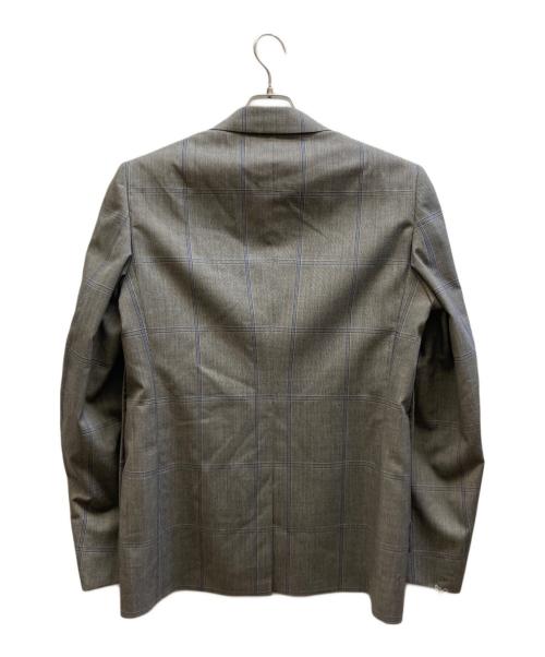 COMME des GARCONS（コムデギャルソン）COMME des GARCONS (コムデギャルソン) チェックテーラードジャケット / DQ-J039 グレー サイズ:Mの古着・服飾アイテム