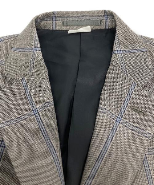 COMME des GARCONS（コムデギャルソン）COMME des GARCONS (コムデギャルソン) チェックテーラードジャケット / DQ-J039 グレー サイズ:Mの古着・服飾アイテム