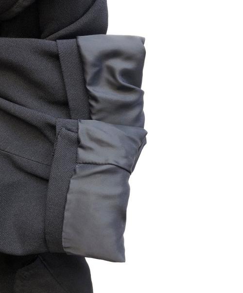COMME des GARCONS HOMME DEUX（コムデギャルソン オム ドゥ）COMME des GARCONS HOMME DEUX (コムデギャルソン オム ドゥ) ポリエステル縮絨パーカードッキングジャケット/DQ-J055 ブラック サイズ:Mの古着・服飾アイテム