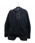COMME des GARCONS HOMME DEUX（コムデギャルソン オム ドゥ）の古着「ポリエステル縮絨パーカードッキングジャケット/DQ-J055」｜ブラック