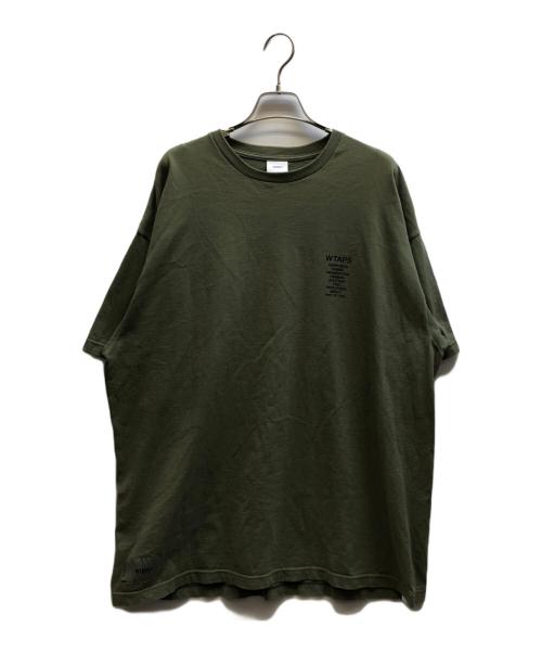 WTAPS（ダブルタップス）WTAPS (ダブルタップス) INGREDIENTS SPEC SS COTTON TEE グリーン サイズ:X 04の古着・服飾アイテム