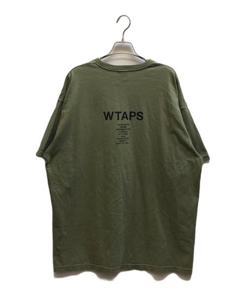 WTAPS（ダブルタップス）WTAPS (ダブルタップス) INGREDIENTS SPEC SS COTTON TEE グリーン サイズ:X 04の古着・服飾アイテム