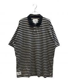 WTAPS（ダブルタップス）の古着「VASQUE ボーダーポロシャツ/201-ATDT-CSM36」｜ブラック