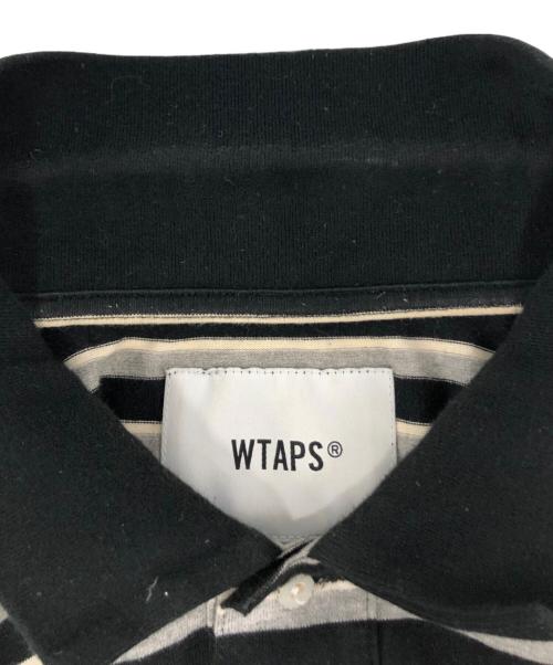 WTAPS（ダブルタップス）WTAPS (ダブルタップス) VASQUE ボーダーポロシャツ/201-ATDT-CSM36 ブラック サイズ:X 02の古着・服飾アイテム