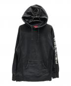 ）の古着「Metallic Rib Hooded Sweatshirt」｜ブラック