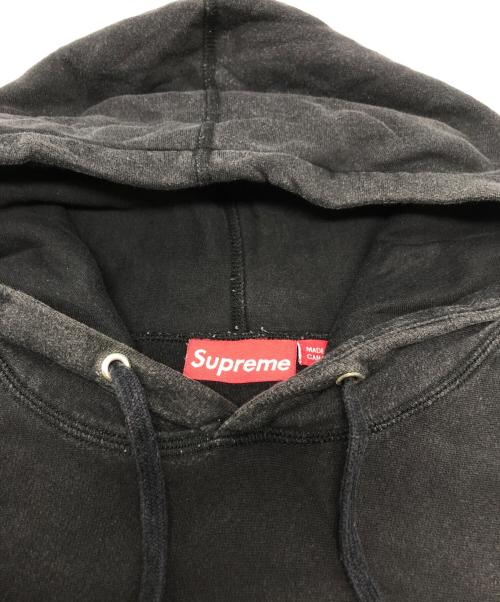 SUPREME（シュプリーム）Supreme (シュプリーム) Metallic Rib Hooded Sweatshirt ブラック サイズ:Mの古着・服飾アイテム