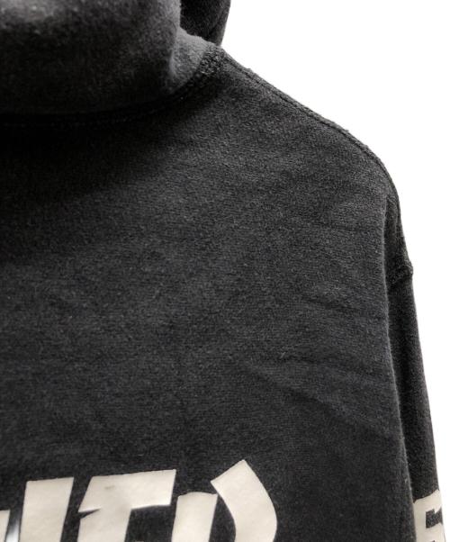 SUPREME（シュプリーム）Supreme (シュプリーム) Metallic Rib Hooded Sweatshirt ブラック サイズ:Mの古着・服飾アイテム
