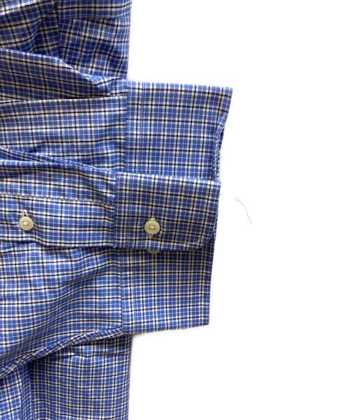 POLO RALPH LAUREN（ポロ・ラルフローレン）POLO RALPH LAUREN (ポロ・ラルフローレン) セミワイドカラーチェックシャツ スカイブルー サイズ:17 1/2 未使用品の古着・服飾アイテム