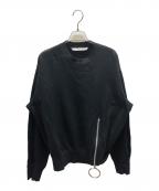 JOHN LAWRENCE SULLIVANジョン ローレンス サリバン）の古着「COTTON ZIPPED SWEAT SHIRT」｜ブラック