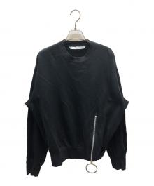 JOHN LAWRENCE SULLIVAN（ジョン ローレンス サリバン）の古着「COTTON ZIPPED SWEAT SHIRT」｜ブラック