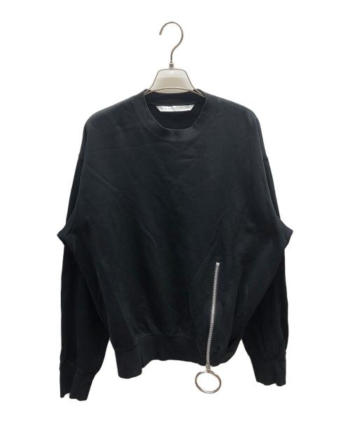 JOHN LAWRENCE SULLIVAN（ジョン ローレンス サリバン）JOHN LAWRENCE SULLIVAN (ジョン ローレンス サリバン) COTTON ZIPPED SWEAT SHIRT ブラック サイズ:Mの古着・服飾アイテム