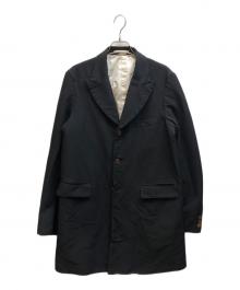 COMME des GARCONS HOMME PLUS（コムデギャルソンオムプリュス）の古着「TWILL TRENCH COAT/PA-J051」｜ブラック