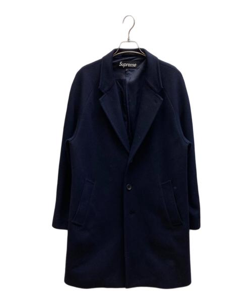 SUPREME（シュプリーム）SUPREME (シュプリーム) Loro Piana wool over coat ネイビー サイズ:Lの古着・服飾アイテム