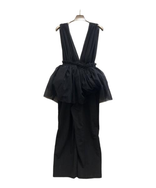 jemma.atelier（ジェマ アトリエ）jemma.atelier (ジェマ アトリエ) チュールドッキングマルチオールインワン ブラック サイズ:1の古着・服飾アイテム