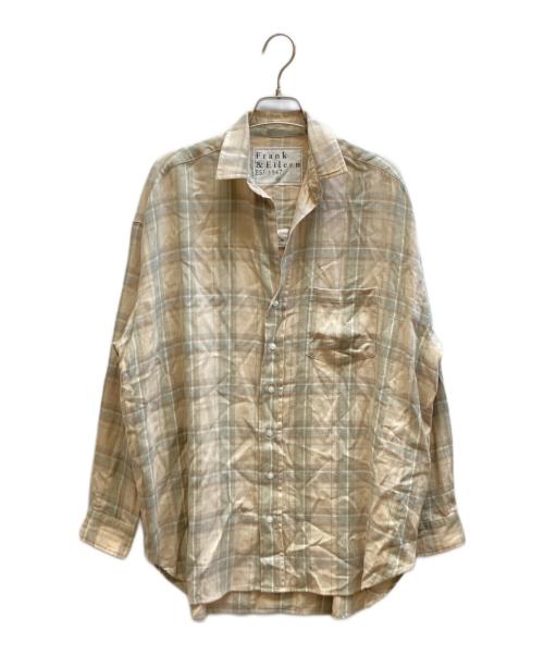 Frank&Eileen（フランクアンドアイリーン）Frank&Eileen (フランクアンドアイリーン) チェックネルシャツ ベージュ サイズ:XSの古着・服飾アイテム