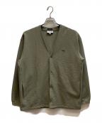 LACOSTEラコステ）の古着「ワンポイントカーディガン / SH715PL」｜グリーン