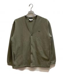 LACOSTE（ラコステ）の古着「ワンポイントカーディガン / SH715PL」｜グリーン