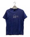 ）の古着「AVE プリントシングルステッチTシャツ」｜ネイビー