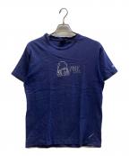 stussyステューシー）の古着「AVE プリントシングルステッチTシャツ」｜ネイビー