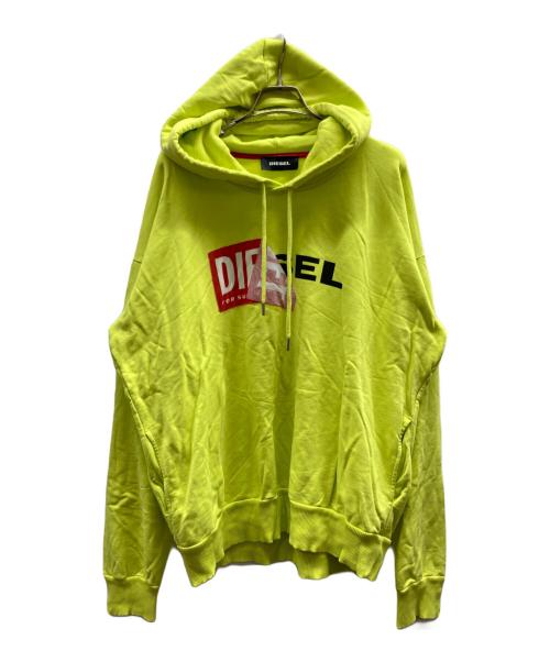 DIESEL（ディーゼル）DIESEL (ディーゼル) ロゴパーカー グリーン サイズ:XLの古着・服飾アイテム