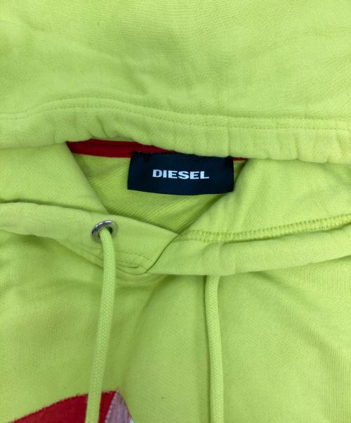 DIESEL（ディーゼル）DIESEL (ディーゼル) ロゴパーカー グリーン サイズ:XLの古着・服飾アイテム