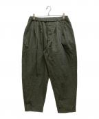 CASEY CASEYケーシーケーシー）の古着「PLEAT PANT / 20HP180」｜オリーブ