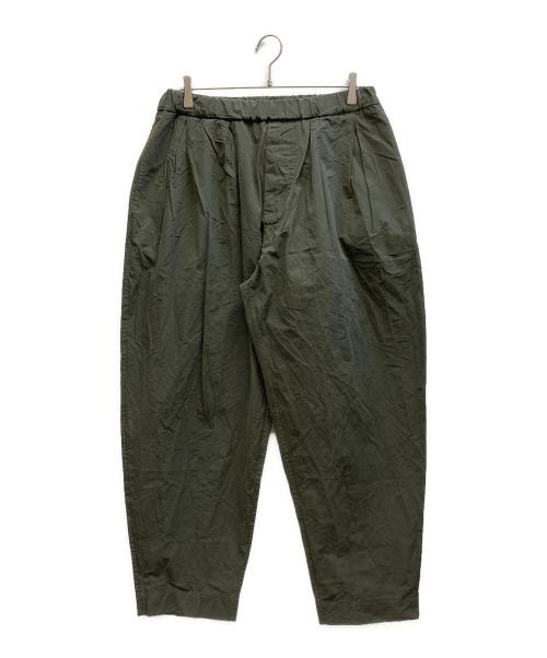 CASEY CASEY（ケーシーケーシー）CASEY CASEY (ケーシーケーシー) PLEAT PANT / 20HP180 オリーブ サイズ:Sの古着・服飾アイテム