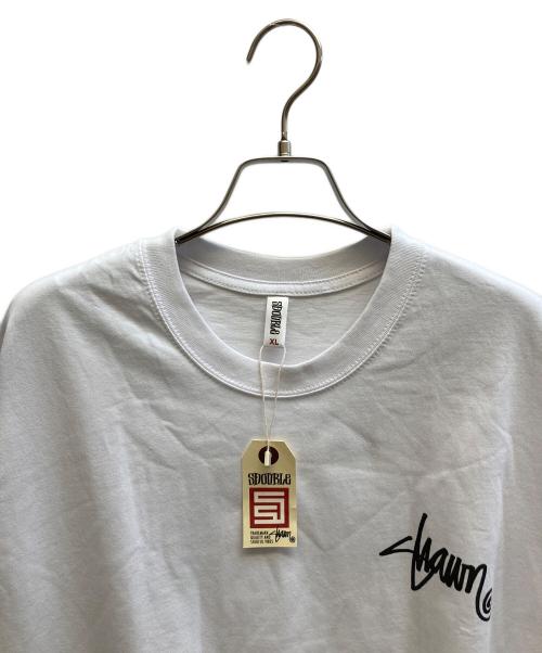 S/DOUBLE（エスダブル）S/DOUBLE (エスダブル) Shawn Script T-Shirt ホワイト サイズ:XL 未使用品の古着・服飾アイテム