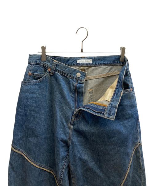 jieda（ジエダ）Jieda (ジエダ) DISTORTED DENIM PANTS/Jie-24W-PT04 インディゴ サイズ:2の古着・服飾アイテム
