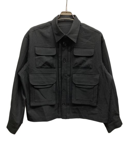 soerte（ソエルテ）soerte (ソエルテ) シャツジャケット/SOSTR244001 ブラック サイズ:Mの古着・服飾アイテム