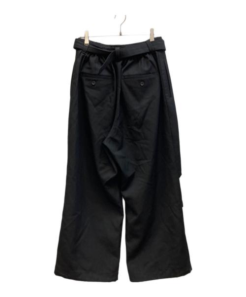 MAISON SPECIAL（メゾンスペシャル）MAISON SPECIAL (メゾンスペシャル) 4 Colors Chambray Washable Wool Prime-Wide Snow Pants/11251461216 ブラック サイズ:2の古着・服飾アイテム