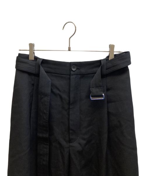 MAISON SPECIAL（メゾンスペシャル）MAISON SPECIAL (メゾンスペシャル) 4 Colors Chambray Washable Wool Prime-Wide Snow Pants/11251461216 ブラック サイズ:2の古着・服飾アイテム
