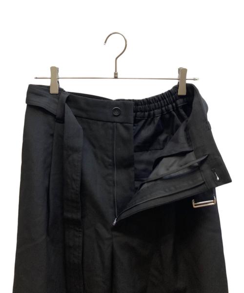 MAISON SPECIAL（メゾンスペシャル）MAISON SPECIAL (メゾンスペシャル) 4 Colors Chambray Washable Wool Prime-Wide Snow Pants/11251461216 ブラック サイズ:2の古着・服飾アイテム