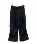 MAISON SPECIAL（メゾンスペシャル）の古着「4 Colors Chambray Washable Wool Prime-Wide Snow Pants/11251461216」｜ブラック
