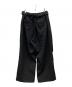 MAISON SPECIAL (メゾンスペシャル) 4 Colors Chambray Washable Wool Prime-Wide Snow Pants/11251461216 ブラック サイズ:2：12000円