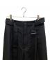 中古・古着 MAISON SPECIAL (メゾンスペシャル) 4 Colors Chambray Washable Wool Prime-Wide Snow Pants/11251461216 ブラック サイズ:2：12000円