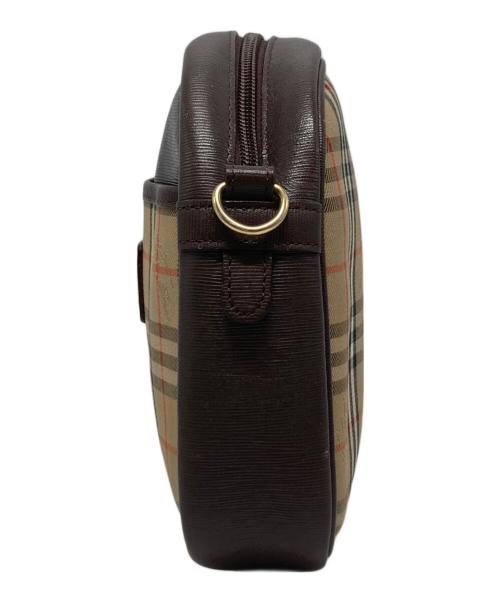 Burberry's（バーバリーズ）Burberry's (バーバリー) ノバチェックミニショルダーバッグ ブラウンの古着・服飾アイテム